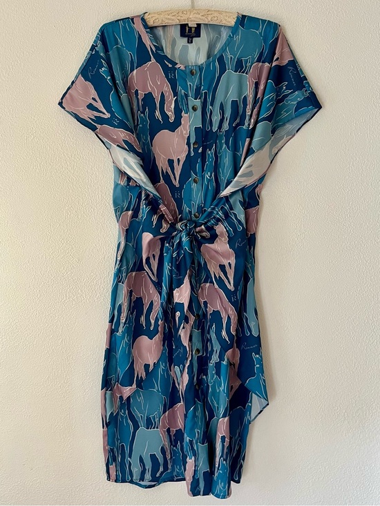 Ronner Design Dresses & Skirts - Ronner Design Horse Print Tie-Waist Dress